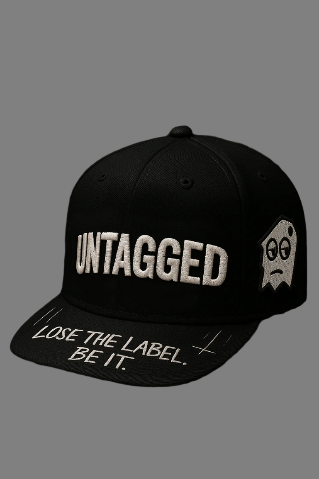GhostX Strapback Hat - Black