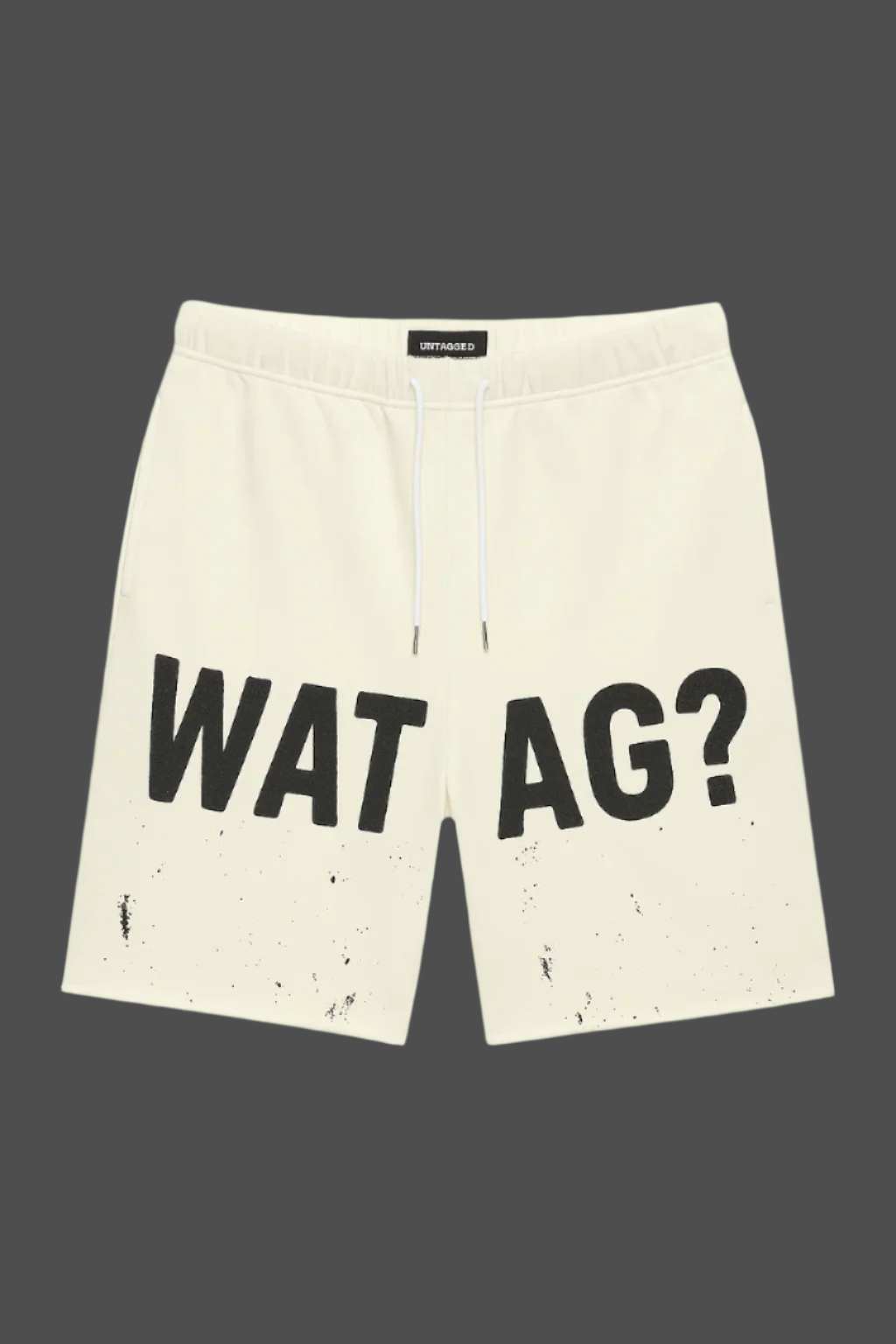 'Wat Tag?' GraphiX Shorts - Cream