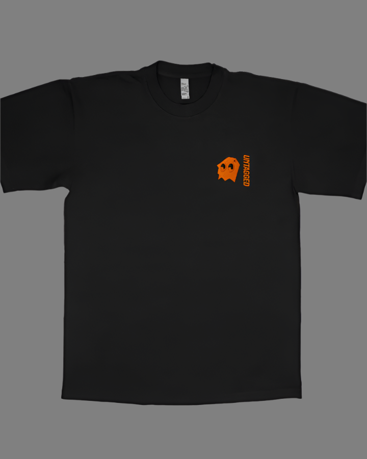 Classic Orange GhostX Logo Tee - Black Edge