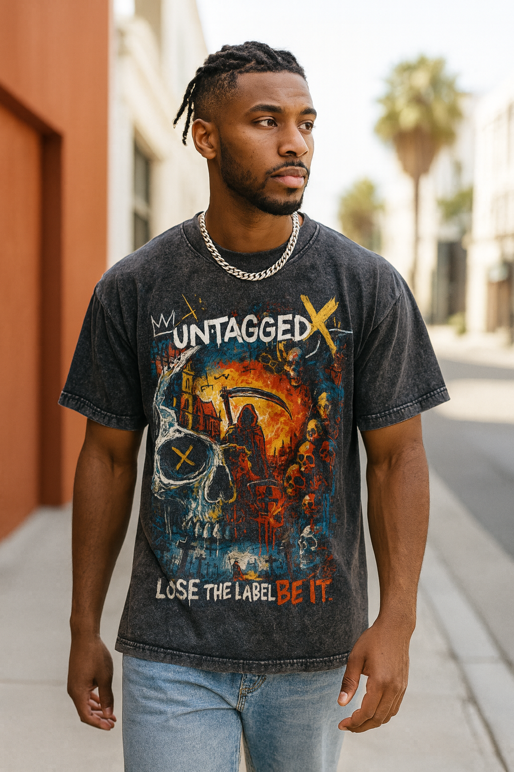 'The Reaping' GraphiX Tee - Mineral Wash