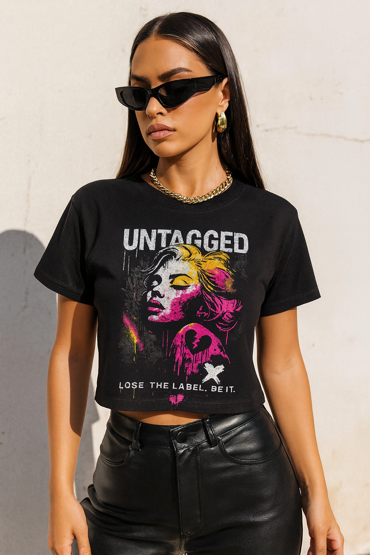 'Property of None' GraphiX Baby Rib Short Sleeve Raglan - Black Edge