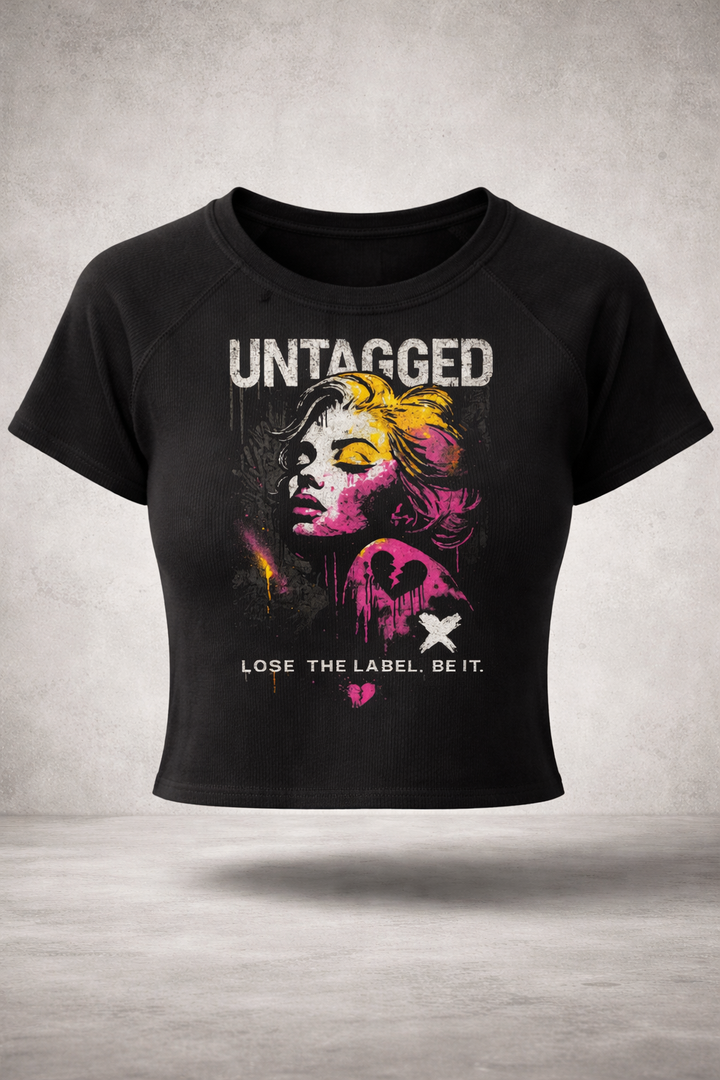 'Property of None' GraphiX Baby Rib Short Sleeve Raglan - Black Edge