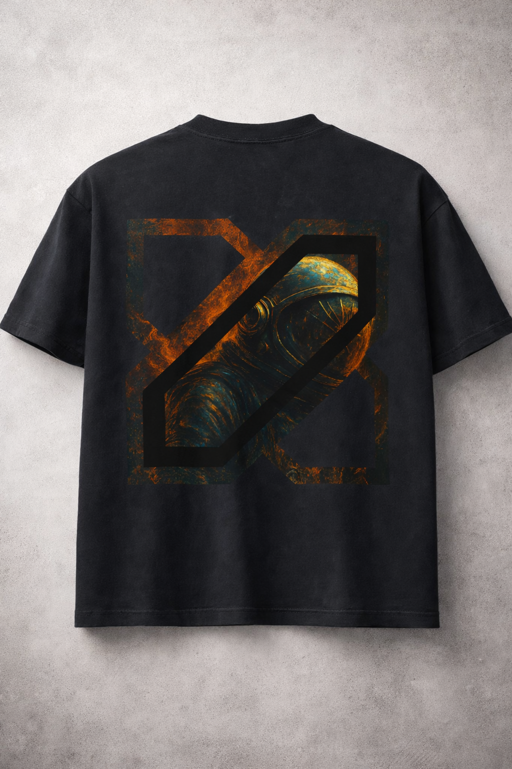 'Went Legit' Cropped Garment Dye Tee - Black Edge